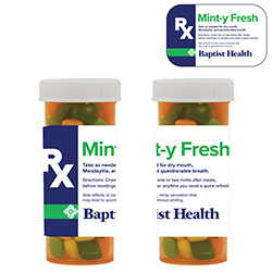 Small Bottle With Peppermints